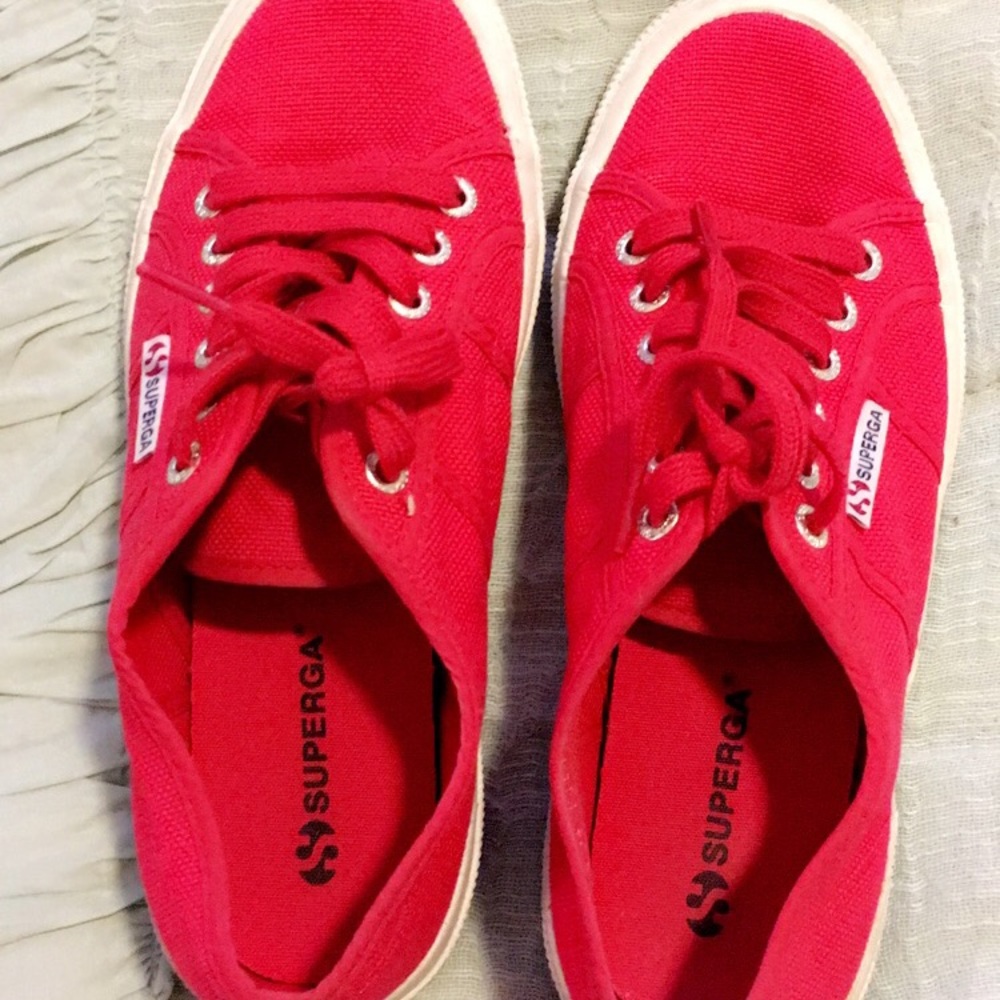 Red Superga Sneakers